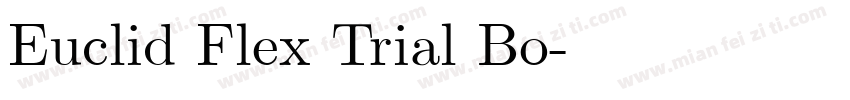Euclid Flex Trial Bo字体转换